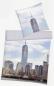 Preview: Bettwäsche New York - One World Trade Center - 135 x 200cm + 80x 80cm - Renforcé